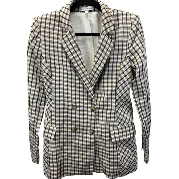 NWOT EXPRESS X NEGIN MIRSALEHI MIXED PLAID BOYFRIEND BLAZER JACKET SMALL - Picture 7 of 14